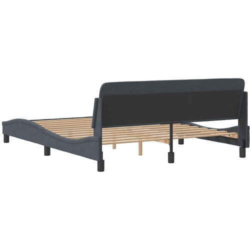  Okvir za krevet Dover tamnosivi 160x200 cm bar&amp;scaron;unasti Slike