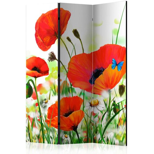 Artgeist PARAVAN 135/172/3 cm zelena, rdeča Cene