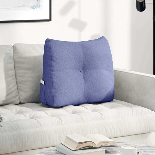 vidaXL Poglavni vzglavnik Jeans modra 60 x 24 x 50 cm blago Cene