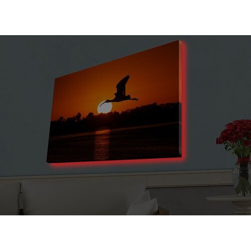 Wallity Zidna slika sa LED osvetljenjem 4570HDACT-032, 45x70 cm Cene