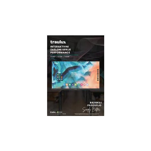 Traulux TX75P Interaktivni touch zaslon 75&amp;#039;&amp;#039; 4K, Andorid 13 - - 75 Slike