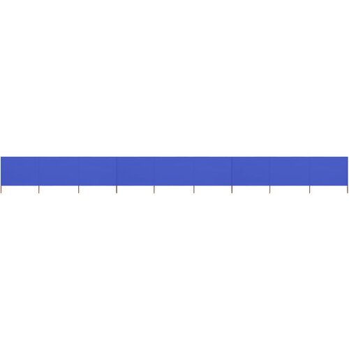 VidaXL 9-panelni vetrobran tkanina 1200x80 cm sinje moder Slike