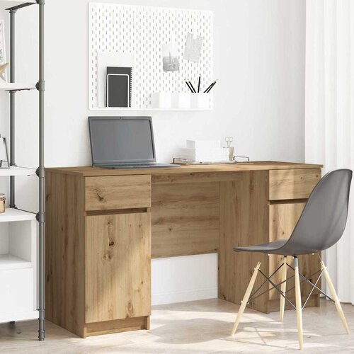  Stol s policom hrast artisan 140 x 49 x 76 cm Konstruirano drvo Cene