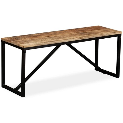 vidaXL Klop iz trdnega mangovega lesa 110x35x45 cm Cene
