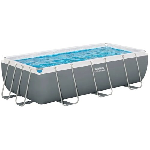 Bestway bazen steel pro max frame 404 x 201 x 100 cm pravokoten siv Slike