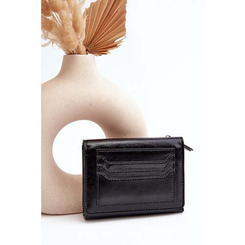 Kesi Women's wallet made of eco-leather black Joanela Cene