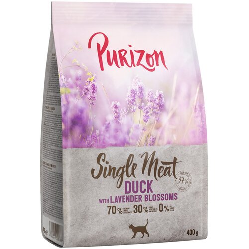 Purizon Single Meat raca s cvetovi sivke - 400 g Cijene