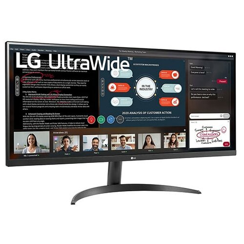 Lg 34WP500 Monitor, 34", FHD 2560x1080, UltraWide, IPS, Crni Cene