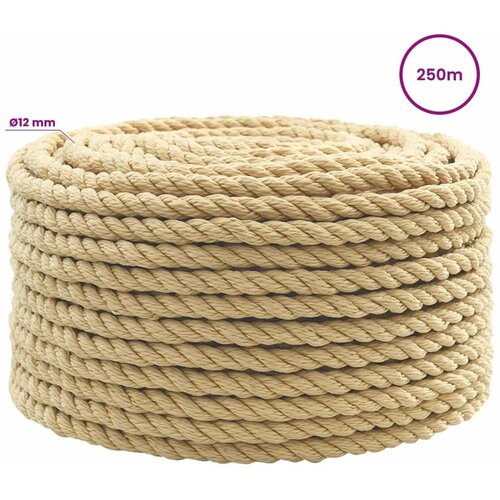  Vi&amp;scaron;enamjensko pomoćno uže 12 mm 250 m Prirodna PP - Prirodna 12 mm 250 m Slike