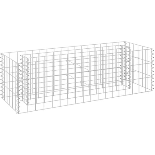 Gabionska sadilica od pocinčanog čelika 90 x 30 x 30 cm Slike