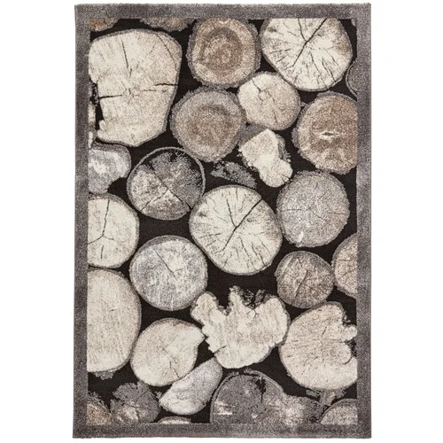 Think Rugs Siva preproga 160x230 cm Woodland – Think Rugs