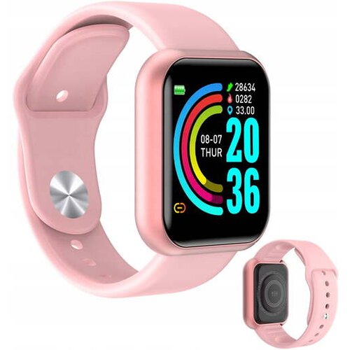 Dexxer lCD pametna ura silikonska zapestnica Android in iOS L18 roza bluetooth L18PINK Cene