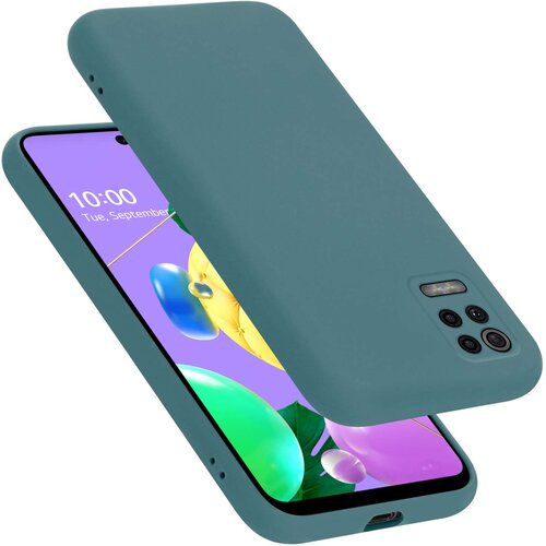 Cadorabo Ohišje je združljivo z LG K52 / K62 / Q52 in tekoča zelena - Zaščitni ovitek iz prožnega silikona TPU, (20860081) Cene