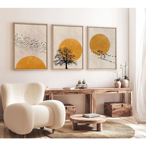 Wallity dekorativna slika Huhu147, 20x30cm, 3 dela Slike