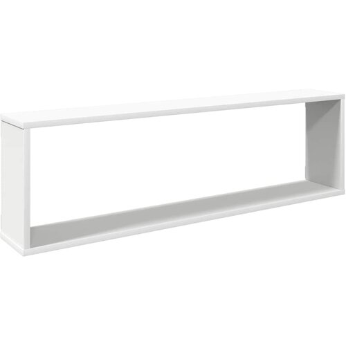  Kockaste zidne police 4 kom bijele 100 x 15 x 30 cm drvene Slike