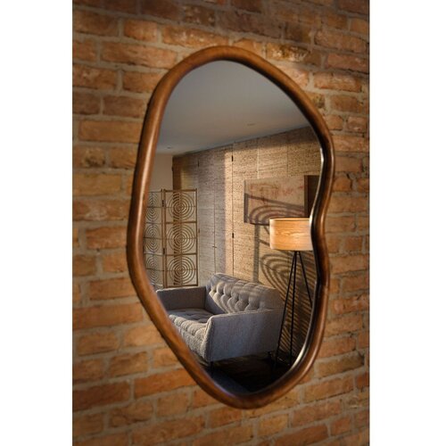 Dutchbone Stensko ogledalo z lesenim okvirjem 73x100 cm Ashley &amp;ndash; Slike