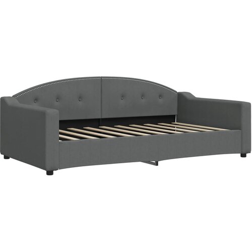 vidaXL Raztegljiva postelja temno siva 100x190 cm blago, (21292965) Cene