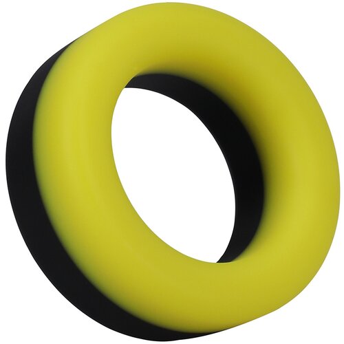 Doc Johnson Rock Solid The Big O Cockring Black-Yellow Cene
