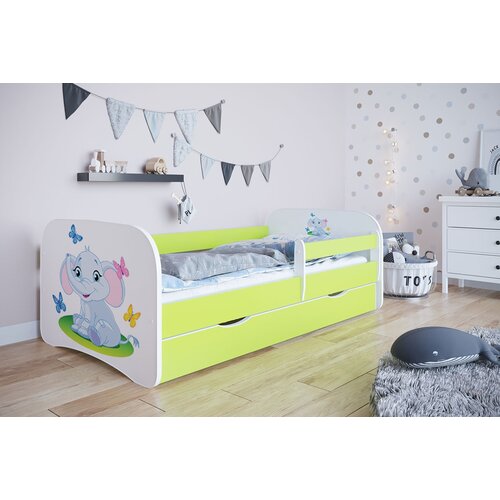HAPPYKIDS DJEJI KREVET DREAMY SLON (VIE BOJA I DIMENZIJA) -zelena-80x180 Slike