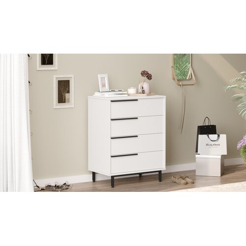 Hanah home Komoda s ladicama 74,8x95,1x44,5cm Bijela Cijene