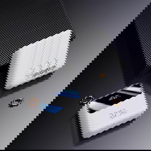 Oxpower PDC10 10000mAh power bank prenosiva baterija bela Slike