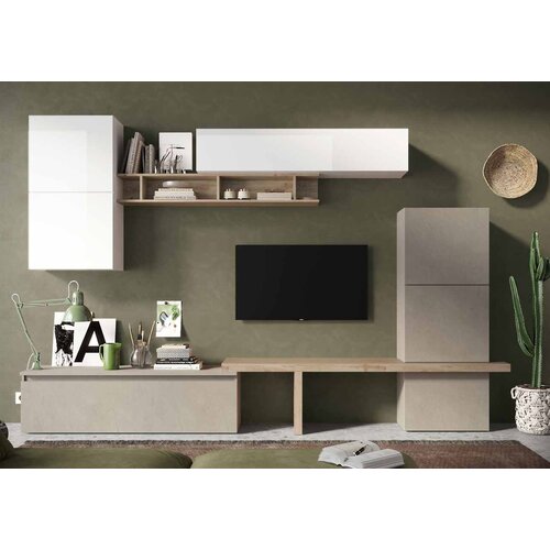 LC Mobili Elegantna TV komoda glina/bijela/hrast INFINITY 2.0 900019-AGBIK Cijene