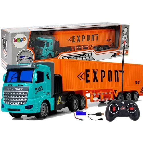 Lean_Toys Daljinsko voden oranžni dostavni tovornjak, (20381798) Slike