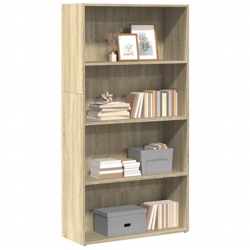  Regal za knjige boja hrasta 80x30x152 cm od konstruiranog drva Cijene