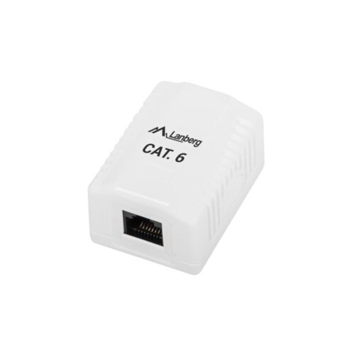 Lanberg Roseta de Superficie Cat.6 UTP 1x Toma RJ45 Blanco, (20754864) Cene
