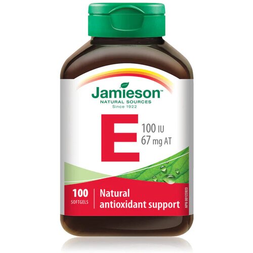 Jamieson vitamin e 100 iu, 100 mekih kapsula – antioksidativna zaštita i podrška zdravlju kože Cene