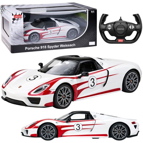  Licencirani auto na daljinsko upravljanje Porsche 918 Spyder Performance Rastar 1:14 - bijeli Cene