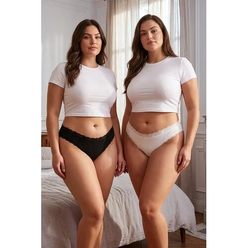 Trendyol Set ženskog donjeg ve&scaron;a Tbbaw26Cm00001, 2 komada, Crni Cene