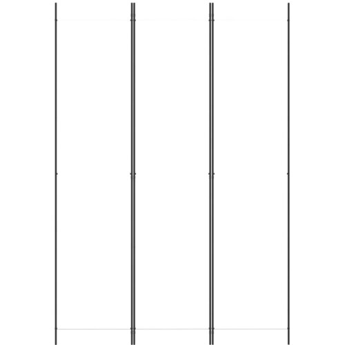 pregrada s 3 panela bijela 150 x 220 cm od tkanine Slike