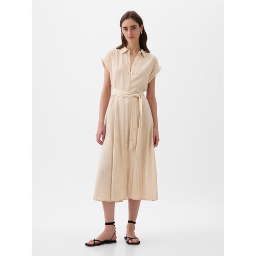 GAP Linen Shirt Midi Dress - Women&amp;#039;s Slike