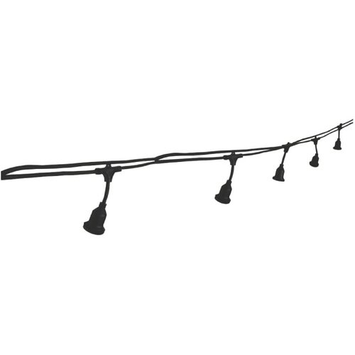  EUROLAMP spoljna girlanda sa 20 grla E27, 10+1 m, IP64, crna Cene