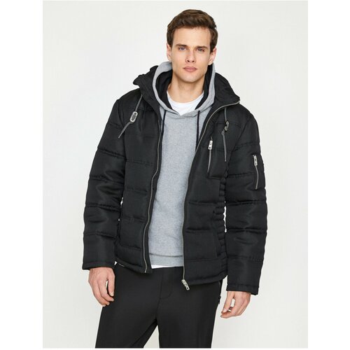 Koton Winter Jacket - Black - Puffer Slike