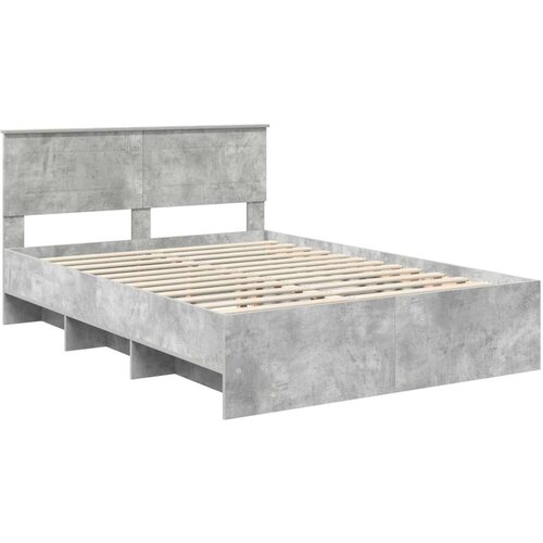  Okvir za krevet s uzglavljem Betonski sivi 140 x 200 cm - Beton siva 140 x 190 cm Slike