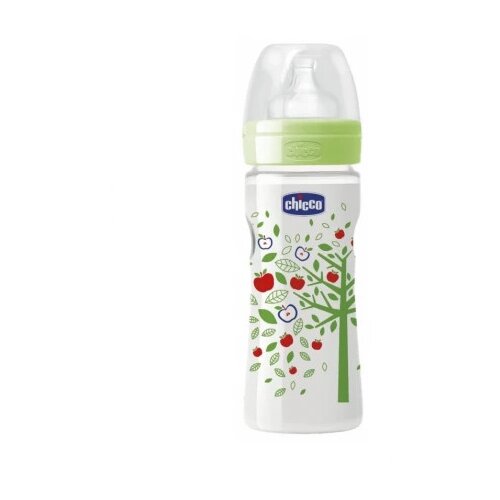 Chicco wb plastična flašica 330ml,silikon,zelena ( A073733 ) Cene