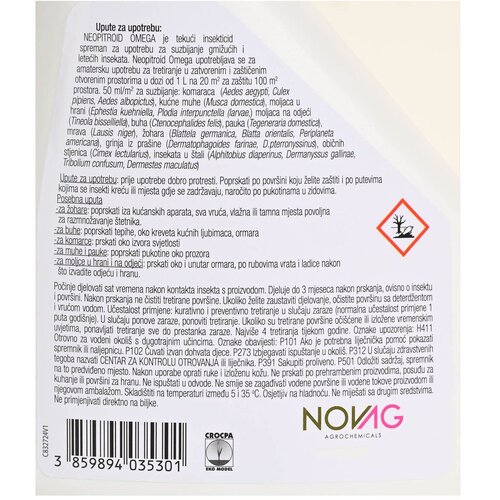Neopitroid Omega Biocid Insekticid za suzbijanje insekata 500 ml Slike