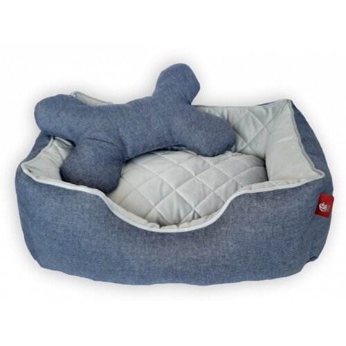 Pet Textil krevet Doggy lux S plava Slike