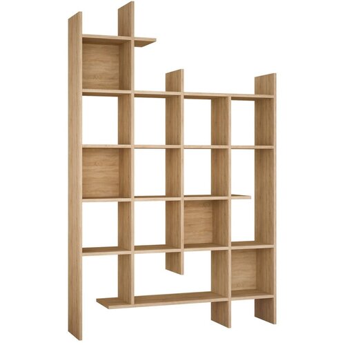 Kalune Design Biblioteka u dekoru hrasta u prirodnoj boji 122x188 cm Manco &amp;ndash; Slike