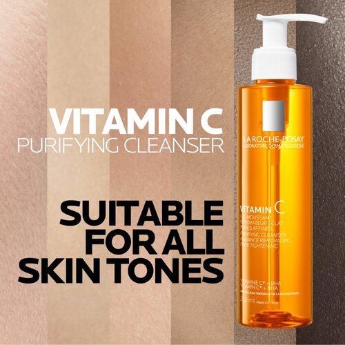 LAROCHE-POSAY Pure Vitamin C pjenasti gel za či&amp;scaron;ćenje za sjaj lica 200 ml Slike