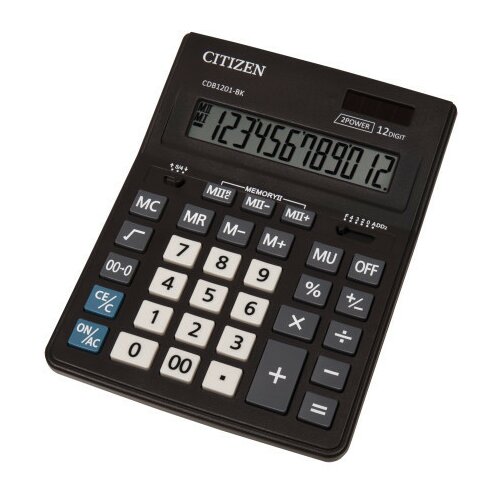  Stoni poslovni kalkulator CDB-1201-BK, 12 cifara Citizen ( 05DGC312 ) Cene