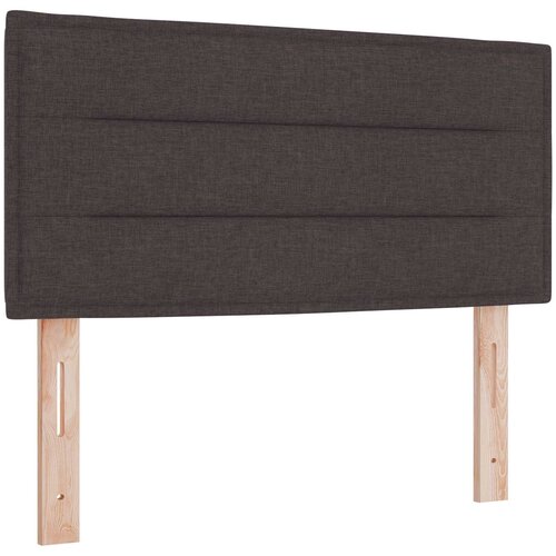  Boxspring krevet s madracem Tamno smeđa 90 x 200 cm Tkanina 90 x 200 x 100.5 cm Slike