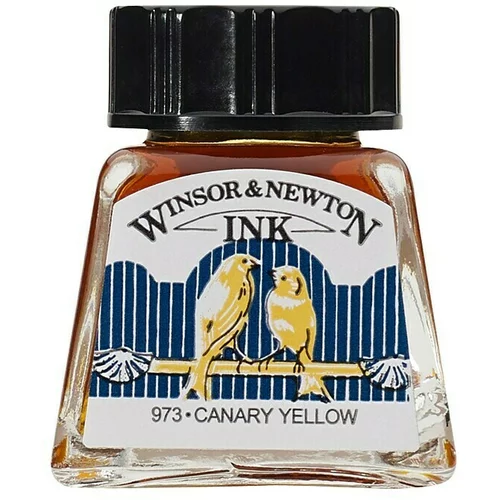 WINSOR & NEWTON Tinta za crtanje (Kanarinac žuto, 14 ml, Boca)