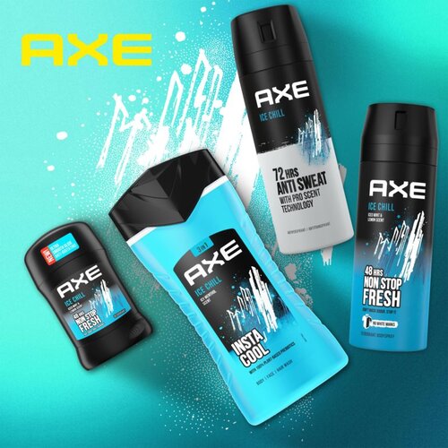 Axe Ice Chill osvježavajući gel za tu&amp;scaron;iranje 3 u 1 250 ml Slike