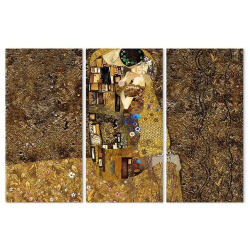  Slika - Klimt inspiration - Kiss 120x80 Na talijanskom platnu Slike