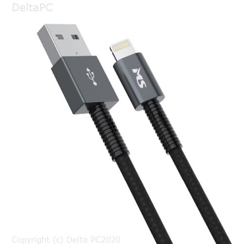 CC USB Am 2.0 lighting 1m crni MS M-AL3100B Cene