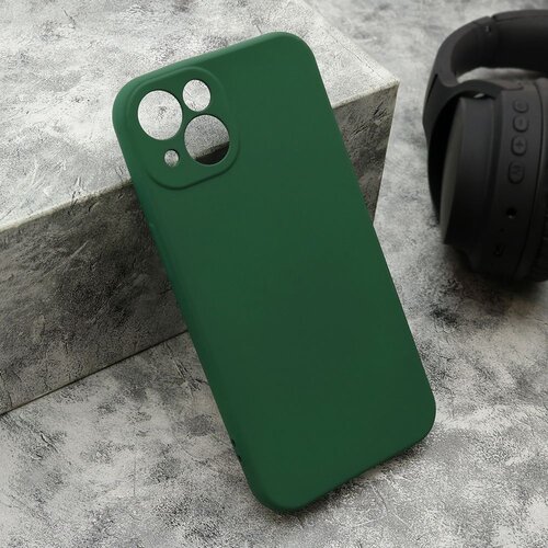 Maska VELVET TOUCH za iPhone 13/ tamno zelena Slike