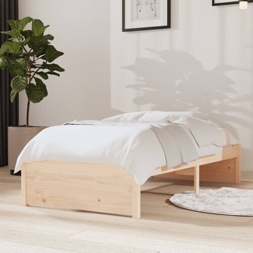 The Living Store Posteljni okvir trden les 75x190 cm - Posteljni Okvir, (21525100) Slike